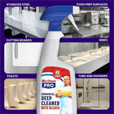 Mr. Clean PRO Deep Cleaner with Bleach, 128 fl oz, 3/Carton (PGC25676) Case of 3