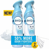 Febreze Air Mist Air Freshener Spray, 8.1 fl oz, Linen & Sky, 2/Pack, 3/Carton (PGC20410) Case of 3