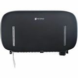 San Jamar Timeless Twin-Roll Bathroom Tissue Dispenser, Roll Dispenser, 2 x Roll, 20" x 11.6" x 4.8", Plastic, Black (SJMR4200BK) Each