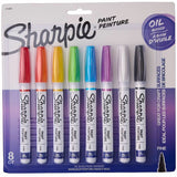 Sharpie Oil-Based Paint Markers, Assorted Ink, Erasable, School, Project, Glass, 8/Pack (SAN2144007) Pack of 8