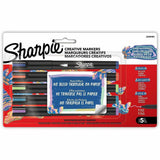 Sharpie Creative Markers, Earth Tone Ink, Water Based, Acrylic Based, Glass, Art, Coloring, 5/Pack (SAN2209909) Pack of 5