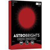 Astrobrights Colored Cardstock, Letter, 8½" x 11", 65 lb Basis Weight, Rover Red, Acid-free, Lignin-free, 126/Pack (WAU92108) Pack of 126