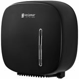 San Jamar Timeless Single JBT Tissue Dispenser, 11.2" x 10.7" x 4.8", Plastic, Black (SJMR2200BK) Each