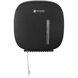 San Jamar Timeless Single JBT Tissue Dispenser, 11.2" x 10.7" x 4.8", Plastic, Black (SJMR2200BK) Each