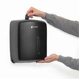 San Jamar Timeless Centerpull Towel Dispenser, Center Pull Dispenser, 12.7" x 9" x 8.8", Plastic, Black (SJMT600BK) Each