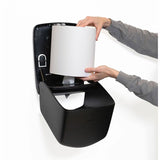 San Jamar Timeless Centerpull Towel Dispenser, Center Pull Dispenser, 12.7" x 9" x 8.8", Plastic, Black (SJMT600BK) Each