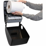 San Jamar Hands-Free Mechanical Towel Dispenser, 15.1" x 11.5" x 9.2", Plastic, Black (SJMT7200BK) Each