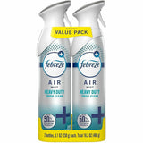 Febreze Heavy-Duty Air Freshener Spray, 8.1 fl oz, Crisp Clean, 2/Pack, 3/Carton (PGC20429CT) Case of 3