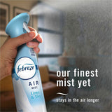 Febreze Air Mist Air Freshener Spray, 8.1 fl oz, Linen & Sky, 6/Carton (PGC19938CT) Case of 6