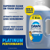 Dawn Platinum Dishwashing Soap, 51.5 fl oz, Fresh Rain Scent, 2/Carton (PGC24496) Case of 2