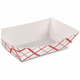 Southland 3lb. Paperboard Food Trays, White, Red, Food, Serving, Coffee, Paperboard Body, 500/Carton (EGS11009300) Case of 500
