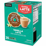 Diedrich K-Cup, Pod TODS 1-Step Latte K-Cups, Dark, Latte, Colombian, Vanilla, 20 Coffee/Box, 4/Carton (DIE8177CT) Case of 80