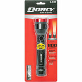 Dorcy Ultra HD Series Flashlight, LED, 800 lm Lumen, 4 x AA, Black, Red  (DCY414331) Each