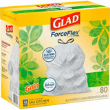 Glad Drawstring Tall Kitchen Bags, Gain Original, 13 gal Capacity, 9 mil Thickness, 100 Bags/Box, 3/Carton (CLO78750) Case of 3