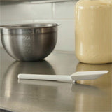 Rubbermaid Commercial 9-1/2" Spoon-shaped Spatula, Clear, 1 Piece(s), Breakroom, Food, Dishwasher Safe (RCP1933WHT) Each