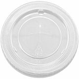 Genuine Joe Lids for 9 & 10 oz. Plastic Cold Cups, Polyethylene Terephthalate (PET), Clear, 1000 Lids/Box, 1 Carton (GJO58236) Case of 1000