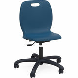 Lorell League Adjustable Height Mobile Classroom Chair, Navy (LLR83093NY) Each