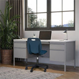 Lorell League Adjustable Height Mobile Classroom Chair, Navy (LLR83093NY) Each