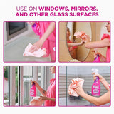 The Pink Stuff Window Cleaner with Rose Vinegar, 25.4 fl oz, Fresh, Fruity Scent, 10/Carton (RST82384) Case of 10