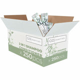 Go Essentials Travel-Size 2-in-1 Shampoo/Conditioner Packets, Fresh Clean, Bamboo Forest Scent, 0.4 fl oz, 250/Pack (GMHSC250) Pack of 250