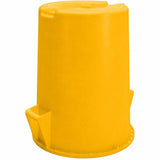 Sparta Bronco Round Waste Containers, Open Top, 44 gal Capacity, Yellow  (CFS84104404) Each