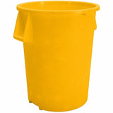 Sparta Bronco Round Waste Containers, Open Top, 44 gal Capacity, Yellow, 3/Carton (CFS84104404CT) Case of 3
