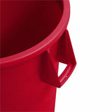 Sparta Bronco Round Waste Containers, Open Top, 44 gal Capacity, Red  (CFS84104405) Each
