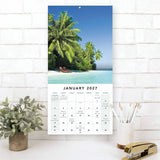 Mead Paradise Monthly Wall Calendar, 12" x 12", 1.37" x 1.56" Block, 12-Month, Jan 2027-Dec 2027 (AAGLME17810) Each