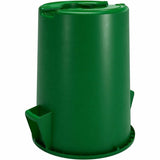 Sparta Bronco Round Waste Containers, Open Top, 44 gal Capacity, Green, 3/Carton (CFS84104409CT) Case of 3