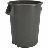 Sparta Bronco Round Waste Containers, Open Top, 44 gal Capacity, Gray, 3/Carton (CFS84104423CT) Case of 3
