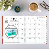 Mead BIG PLANS Weekly/Monthly Planner, 8½" x 11", 15-Month, Oct 2026-Dec 2027, Red Poly Cover (AAGCR30900) Each