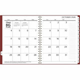 Mead BIG PLANS Weekly/Monthly Planner, 8½" x 11", 15-Month, Oct 2026-Dec 2027, Red Poly Cover (AAGCR30900) Each