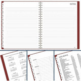 Mead BIG PLANS Weekly/Monthly Planner, 8½" x 11", 15-Month, Oct 2026-Dec 2027, Red Poly Cover (AAGCR30900) Each