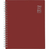 Mead BIG PLANS Weekly/Monthly Planner, 8½" x 11", 15-Month, Oct 2026-Dec 2027, Red Poly Cover (AAGCR30900) Each