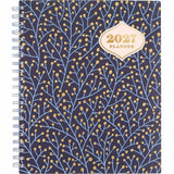 Mead CatCoq Berry Branches Weekly/Monthly Planner, Letter, 8½" x 11", 15-Month, Oct 2026-Dec 2027 (AAGCC01905) Each