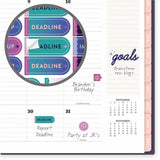 Mead CatCoq Retro Flower Weekly/Monthly Planner, Letter, 8½" x 11", 15-Month, Oct 2027-Dec 2027 (AAGCC02905) Each