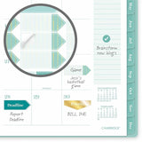 Cambridge Glimmer Weekly/Monthly Planner, 5½" x 8½", 12-Month, Jan 2027-Dec 2027 (AAG1843200) Each