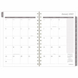 Cambridge Desert Grain Weekly/Monthly Planner, 5½" x 8½", 12-Month, Jan 2027-Dec 2027, Brown Poly Cover (AAG1845200) Each