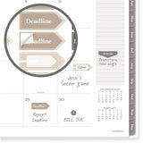 Cambridge Desert Grain Weekly/Monthly Planner, Letter, 8½" x 11", 12-Month, Jan 2027-Dec 2027, Brown Poly Cover (AAG1845905) Each