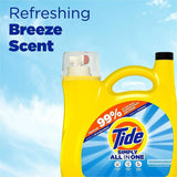 Tide Simply All-in-1 Detergent, 107 fl oz, Refreshing Breeze, Clean Scent (PGC26840) Case of 4