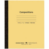 Roaring Spring Plain Cover Tapebound Comp Notebook, 15 lb Basis Weight, Legal, 8½" x 7", 7" x 8.5", White Paper (ROA77308CT) Case of 144