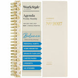At-A-Glance WorkStyle Focus Planner, 5½" x 8½", 12-Month, Jan 2027-Dec 2027, Champagne Poly Cover (AAG160620044) Each