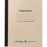 Roaring Spring Wide Ruled 20-sheet Compositn Book, 15 lb Basis Weight, Legal, 8½" x 7", 8.5" x 7", White Paper (ROA77340CT) Case of 288
