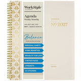 At-A-Glance WorkStyle Focus Planner, Letter, 8½" x 11", 12-Month, Jan 2027-Dec 2027, Champagne Poly Cover (AAG160690544) Each