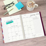 At-A-Glance Harmony Weekly/Monthly Planner, Letter, 8½" x 11", 13-Month, Jan 2027-Jan 2028, Mulberry Poly Cover (AAG109990518) Each
