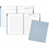 At-A-Glance Harmony Weekly/Monthly Planner, Letter, 8½" x 11", 13-Month, Jan 2027-Jan 2028, Ice Blue Poly Cover (AAG109990538) Each