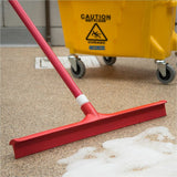 Sparta 24" Single-Blade Floor Squeegee, Red, 6/Carton (CFS3656805CT) Case of 6