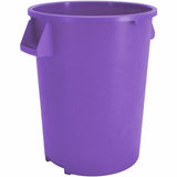 Sparta Bronco Round Waste Containers, Open Top, 44 gal Capacity, Purple, 3/Carton (CFS84104489CT) Case of 3