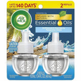 Air Wick Scent Oil Warmer Refill, Oil, 0.7 fl oz (0 quart), Turquoise Oasis, 140 Day, 2/Pack (RAC01332PK) Pack of 2