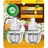 Air Wick Scent Oil Warmer Refill, Oil, 0.7 fl oz (0 quart), Paradise Retreat, 140 Day, 2/Pack (RAC01333PK) Pack of 2